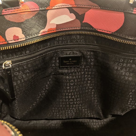 Kate Spade Jules Grant Street Grainy Vinyl wonderfloral Tote - Picture 5 of 8